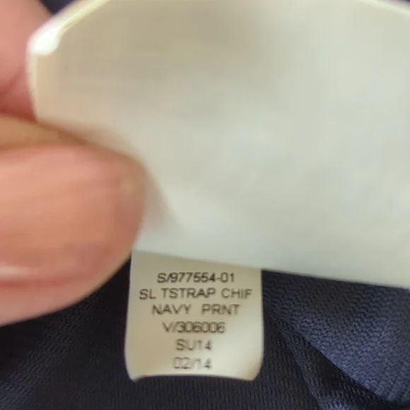 Old Navy T-Strap Chiffon Geometric Boho Maxi Dress S Blue Pink - Picture 13 of 16